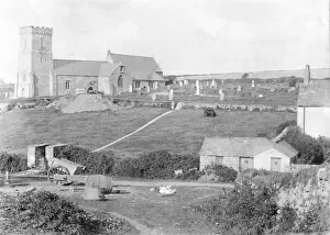 Images Dated 17th January 2017: Crantock Church, Cornwall. Shortly after 1902