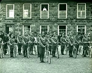 Camborne Collection: Cyclists in Camborne. Early 1900s