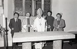 Images Dated 2nd November 2017: Dedication of new altar at Lanlivery, Lostwithiel, Cornwall. November 1981