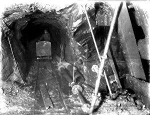 Camborne Collection: Dolcoath Mine, Camborne, Cornwall. February 1904