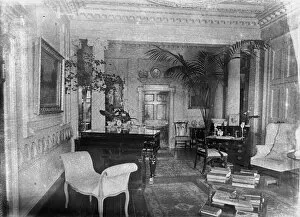 Images Dated 14th May 2019: Drawing Room, Carclew House, Mylor, Cornwall. 15th March 1912