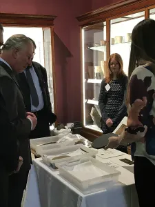 Event Prints: Duke of Cornwall views archaeology collections during a visit to the Royal Cornwall Museum to mark the bicentenary year
