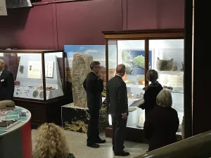 Event Prints: Duke of Cornwall views archaeology collections during a visit to the Royal Cornwall Museum to mark the bicentenary year