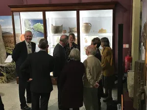 Event Prints: Duke of Cornwall views archaeology collections during a visit to the Royal Cornwall Museum to mark the bicentenary year