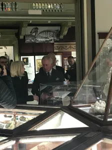 History Prints: Duke of Cornwall views geology collections during a visit to the Royal Cornwall Museum to mark the bicentenary year of