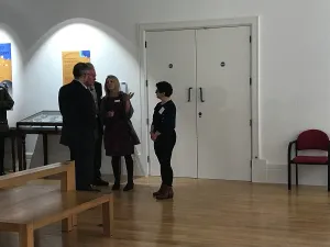 History Prints: Duke of Cornwall views the Treffry Gallery during his visit to the Royal Cornwall Museum to mark the bicentenary year
