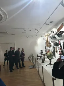 History Prints: Duke of Cornwall views the Treffry Gallery during his visit to the Royal Cornwall Museum to mark the bicentenary year