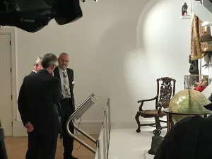 History Prints: Duke of Cornwall views the Treffry Gallery during his visit to the Royal Cornwall Museum to mark the bicentenary year