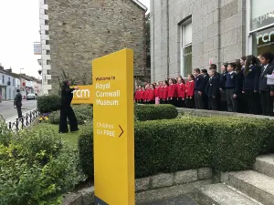 Event Prints: Duke of Cornwalls arrival at the Royal Cornwall Museum to mark the bicentenary year of the Royal Institution of