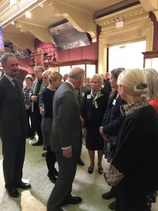 History Prints: Duke of Cornwalls visit to the Royal Cornwall Museum to mark the bicentenary year of the Royal Institution of Cornwall