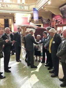 History Prints: Duke of Cornwalls visit to the Royal Cornwall Museum to mark the bicentenary year of the Royal Institution of Cornwall