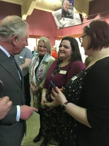 History Prints: Duke of Cornwalls visit to the Royal Cornwall Museum to mark the bicentenary year of the Royal Institution of Cornwall