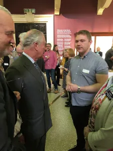 History Prints: Duke of Cornwalls visit to the Royal Cornwall Museum to mark the bicentenary year of the Royal Institution of Cornwall