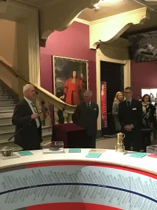 History Prints: Duke of Cornwalls visit to the Royal Cornwall Museum to mark the bicentenary year of the Royal Institution of Cornwall