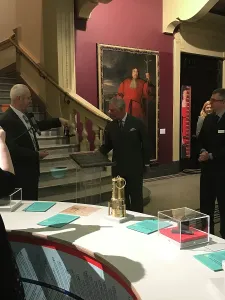 History Prints: Duke of Cornwalls visit to the Royal Cornwall Museum to mark the bicentenary year of the Royal Institution of Cornwall