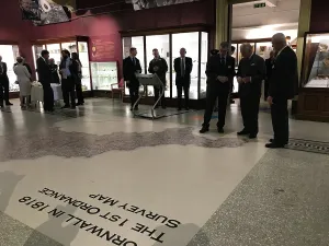 History Prints: Duke of Cornwalls visit to the Royal Cornwall Museum to mark the bicentenary year of the Royal Institution of Cornwall