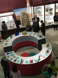 History Prints: Duke of Cornwalls visit to the Royal Cornwall Museum to mark the bicentenary year of the Royal Institution of Cornwall