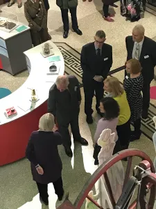 History Prints: Duke of Cornwalls visit to the Royal Cornwall Museum to mark the bicentenary year of the Royal Institution of Cornwall