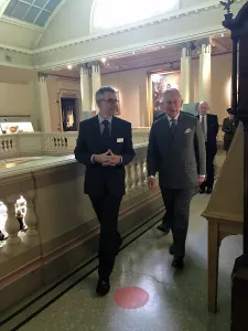 History Prints: Duke of Cornwalls visit to the Royal Cornwall Museum to mark the bicentenary year of the Royal Institution of Cornwall