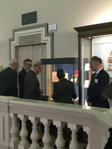History Prints: Duke of Cornwalls visit to the Royal Cornwall Museum to mark the bicentenary year of the Royal Institution of Cornwall