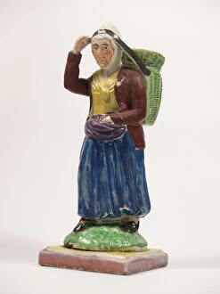 Images Dated 8th November 2019: Earthenware Figure of Dolly Pentreath, Swansea, Glamorgan, Wales