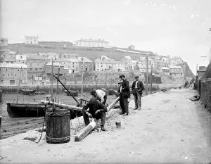Mevagissey Collection: East Quay, Mevagissey, Cornwall. 1920s