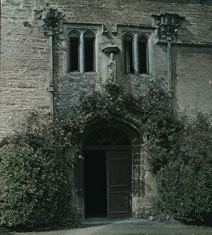 St Mawgan in Pydar Collection: Entrance doorway to Lanherne Convent, Cornwall. Around 1925