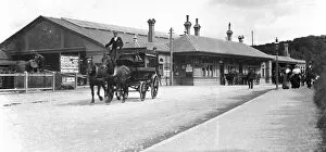 Railways Collection: Falmouth Railway Station, Cornwall. Early 1900s