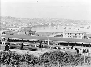 Images Dated 30th August 2016: Falmouth Railway Station, Falmouth, Cornwall. Early 1900s