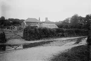 St Merryn Collection: Farm buildings close to St Merryn Church, St Merryn, Cornwall. Probably early 1900s