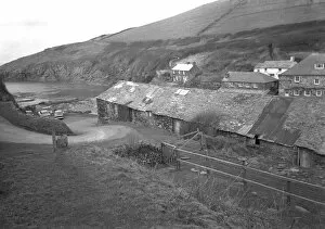 Port Quin Collection: Fish cellars, Port Quin, St Endellion, Cornwall. 1969