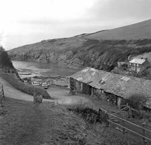 Port Quin Collection: Fish cellars, Port Quin, St Endellion, Cornwall. 1969