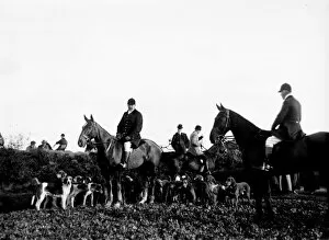 Agriculture Collection: The Fourburrow Hunt, Cornwall. 1st November 1911