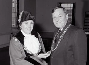 Fowey Collection: Fowey Deputy Mayor, Fowey, Cornwall. December 1993