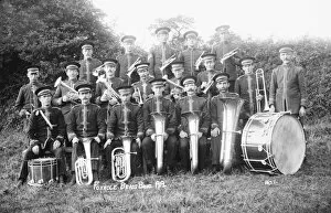 Images Dated 20th February 2018: Foxhole Brass Band, St Stephen in Brannel, Cornwall. 1919