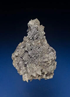 Minerals Collection: Galena and Quartz, Derbyshire, England (Uncertain Locality)