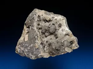 Minerals Collection: Galena, Sphalerite, Bitumen and Fluorite, Ashover, Derbyshire, England