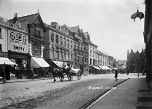 Images Dated 11th October 2018: A general view of Boscawen Street looking east, Truro, Cornwall. Around 1910
