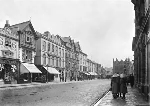 Images Dated 11th October 2018: A general view of Boscawen Street looking east, Truro, Cornwall. Around 1910