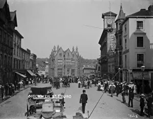 Images Dated 11th October 2018: A general view of Boscawen Street looking east, Truro, Cornwall. Early 1900s