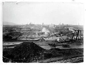 Camborne Collection: General View, Dolcoath Mine, Camborne. Early 1900s