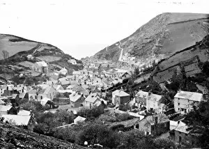 Polperro Collection: General view, Polperro, Cornwall. Pre-1900