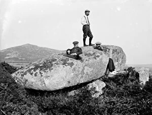 Zennor Collection: The Giants Stone, Zennor, Cornwall. 1911