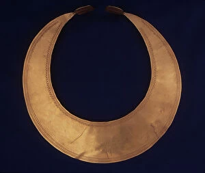 European Archaeology Collection: Gold Lunula, Early Bronze Age, St Merryn, Cornwall