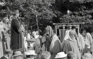 Gorsedh Kernow Bardic ceremony, Lostwithiel, Cornwall. September 1989