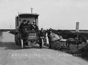 Ruan Minor Collection: GPO Mail Bus Ruan Minor Cross Roads, Cornwall. 1903