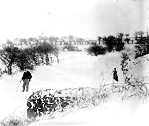 Redruth Collection: The Great Blizzard, Redruth, Cornwall. 1891