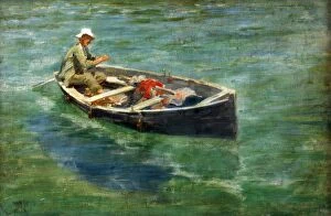 Images Dated 29th August 2019: Green Waters, Henry Scott Tuke (1858-1929)