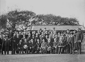 Images Dated 13th August 2019: Group including the Mayor and other dignitaries, Truro, Cornwall. Early 1900s