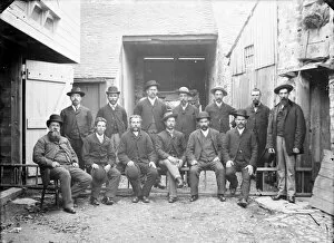 Unknown Collection: Group of miners, before leaving for South Africa. 1890